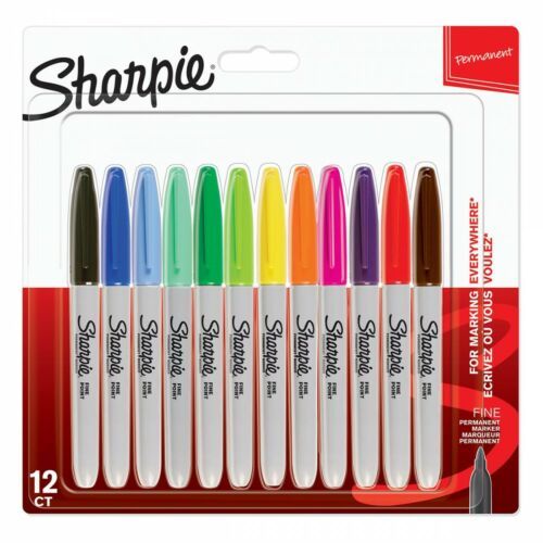 Sharpie Set 12 ανεξίτηλοι μαρκαδόροι Fine Tip