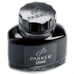 Parker Quink Black 57 ml μελάνι μαύρο πένας - Image 2