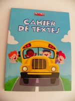 Cahier de textes agenda kids school bus 17x22 FRENCH RULING SEYES 6.7x8.6