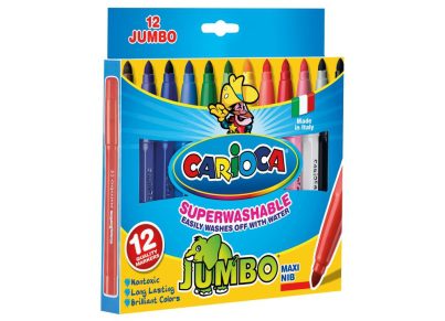 Carioca Μαρκαδόροι Ζωγραφικής Jumbo 12 Τεμ.
