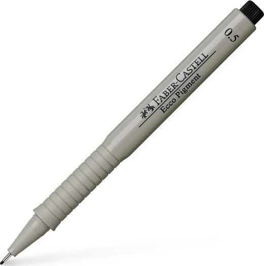 Μαρκαδοράκι Faber Castell Ecco Pigment 0.5 μαύρο (#166599)