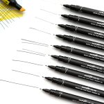 Uni pin 200 pen drawing writing 05 black