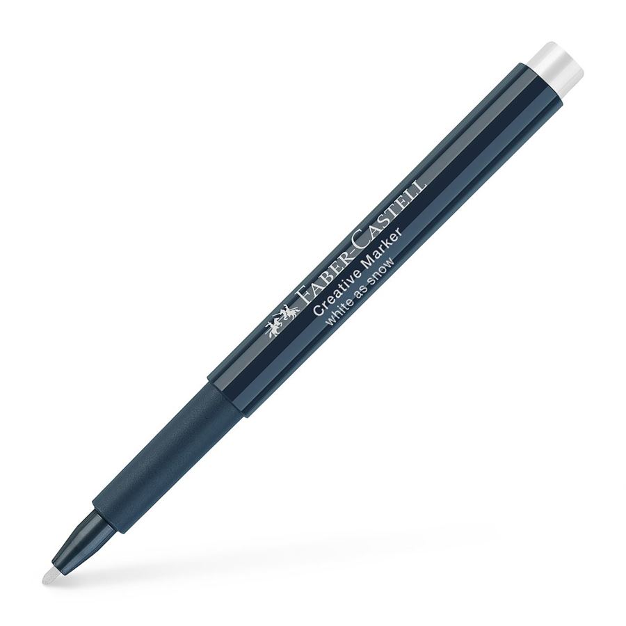 Μαρκαδόρος ανεξίτηλος Faber Castell Creative Marker ΛΕΥΚΟΣ 160701