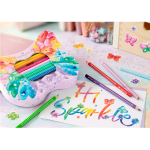 Faber Castell – Μεταλλική Κασετίνα, Sparkle Ξυλομπογιές 20 Τμχ Butterfly Sparkle 201971 - Image 2