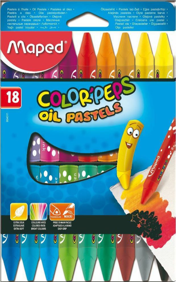 Maped Λαδοπαστέλ Color Peps Oil Pastels 18 Χρωμάτων 864011