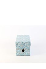 Κουτί αποθήκευσης χάρτινο με καπάκι 14x22,3x14,5cm Β΄LOG FLOWERS Ancor 106077 - Image 2