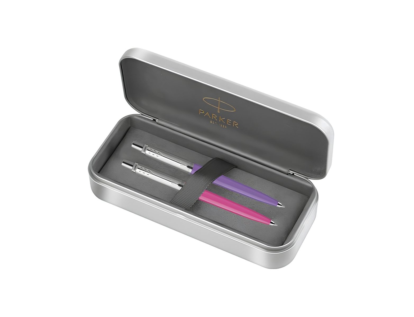 Σετ Δώρου Θήκη & 2 Στυλό Parker Jotter Original Ballpoint Γραφής Μπλέ Ροζ & Μωβ 1171.6725.04