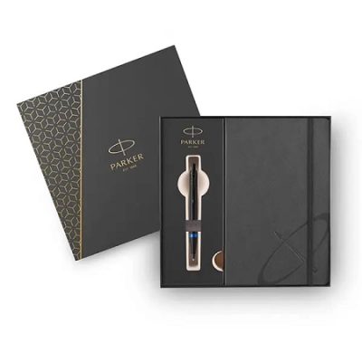 PARKER ΣΕΤ ΔΩΡΟΥ ΣΤΥΛΟ BALLPEN BLACK BLUE RING BT + ΣΗΜΕΙΩΜΑΤΑΡΙΟ ΔΩΡΟ 1159.2303.59