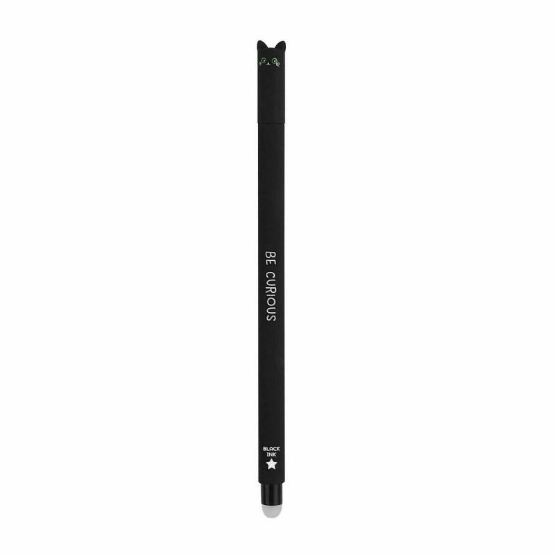 Legami Milano Στυλό Rollerball 0.7mm με Μαύρο Mελάνι Erasable Black Cat