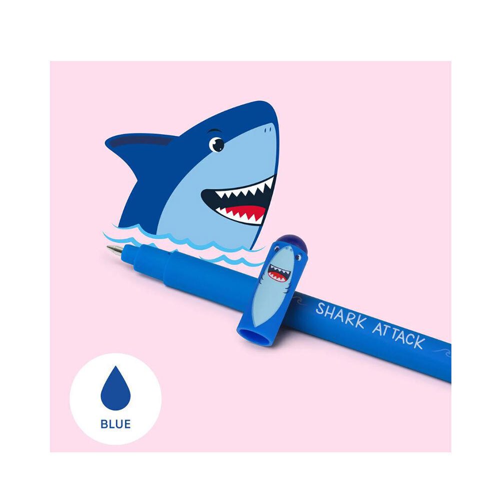 20250102162724_legami_milano_stylo_rollerball_me_mple_melani_erasable_shark_blue_ep0006 Legami Milano Στυλό Rollerball 0.7mm με Μπλε Mελάνι Erasable Shark - Image 1
