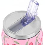 Estia Travel Cup Save the Aegean Ποτήρι Θερμός Ανοξείδωτο BPA Free 500ml Cherry Rose με Καλαμάκι 01-16791 - Image 2