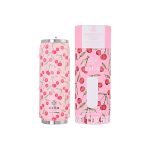 Estia Travel Cup Save the Aegean Ποτήρι Θερμός Ανοξείδωτο BPA Free 500ml Cherry Rose με Καλαμάκι 01-16791