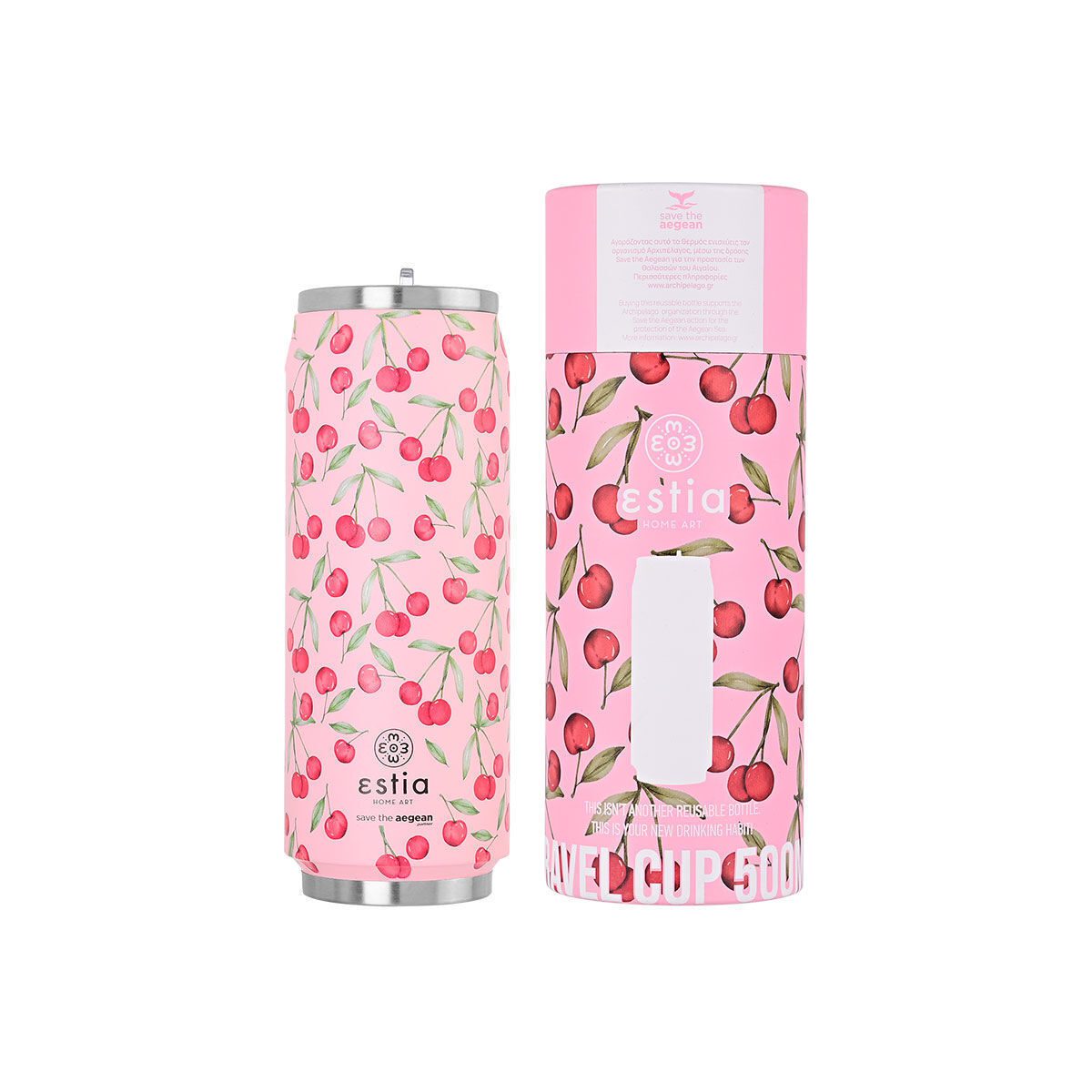 20240619153742_estia_travel_cup_save_the_aegean_potiri_thermos_anoxeidoto_bpa_free_cherry_rose_500ml_me_kalamaki_01_16791 Estia Travel Cup Save the Aegean Ποτήρι Θερμός Ανοξείδωτο BPA Free 500ml Cherry Rose με Καλαμάκι 01-16791 - Image 1