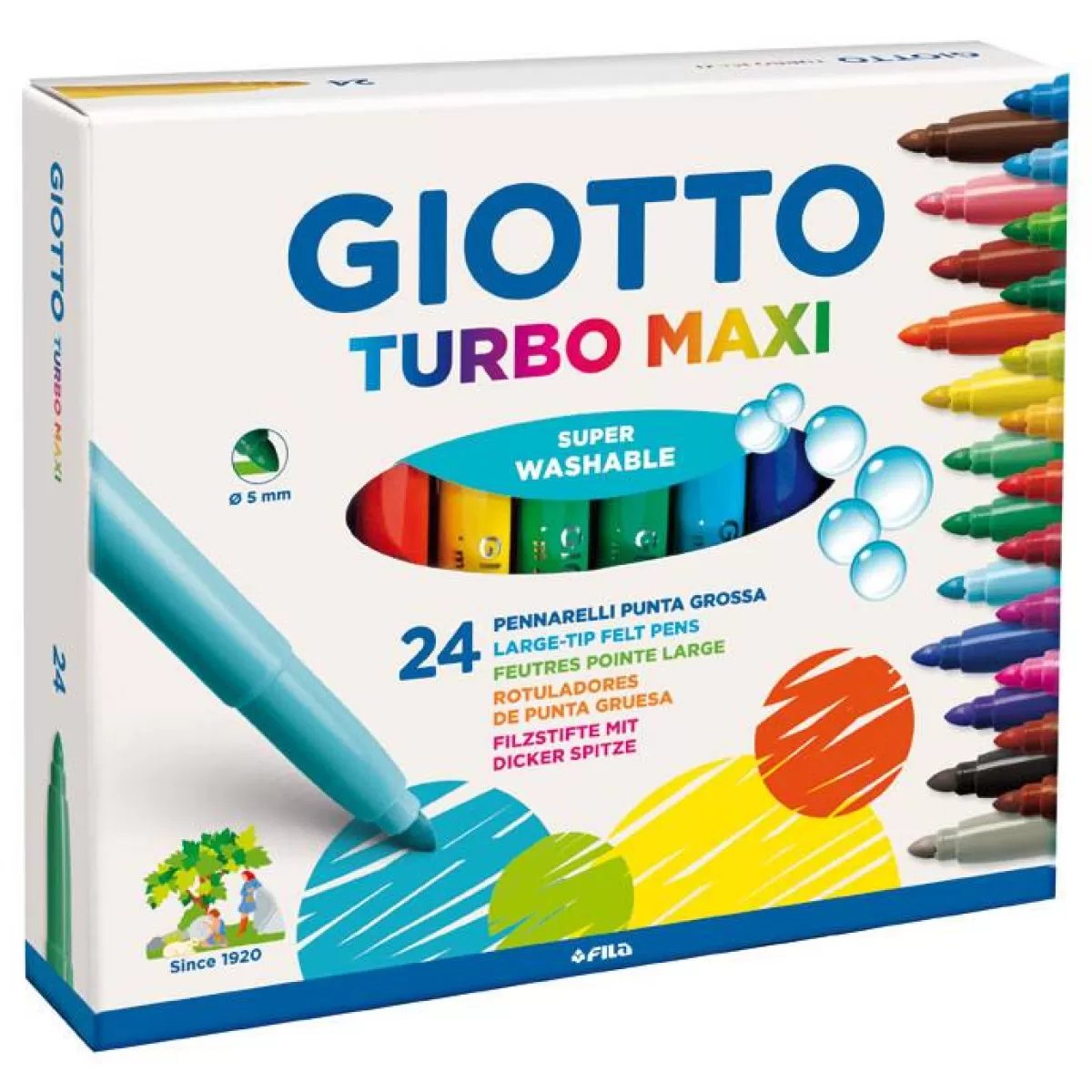 Μαρκαδόροι Giotto jumbo turbo maxi 24 τμχ 4550