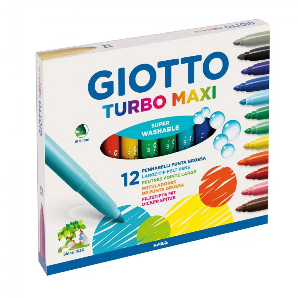 Μαρκαδόροι Giotto jumbo turbo maxi 12τμχ 4540