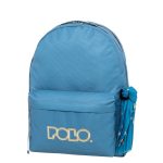 Polo Original Double Scarf Σχολική Τσάντα Πλάτης Δημοτικού Τιρκουάζ με Θήκη για Παγούρι 27lt 2025