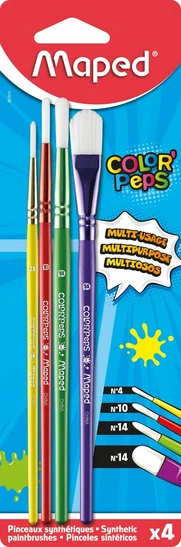 Maped Color'Peps Σετ Πινέλα Ζωγραφικής 4τμχ 867810