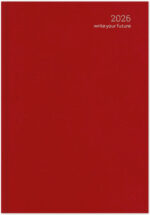 Ημερήσιο Ημερολόγιο Simple Velvet Edition 2026 Κόκκινο 12x17