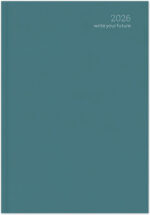 Ημερήσιο Ημερολόγιο Simple Velvet Edition 2026 Cadet Blue 12x17