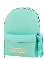 Polo Original Double Scarf Σχολική Τσάντα Πλάτης Γυμνασίου - Λυκείου Petrol/Yellow με Θήκη για Παγούρι 27lt 2024