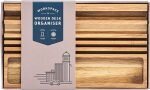 Ξύλινος Οργανωτής Γραφείου σε Μπεζ Χρώμα 12.5x2.8x12.5εκ. 1τμχ