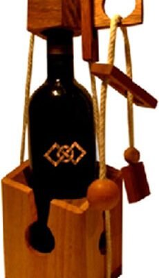 TG 6803 LOCK FOR WINE Γρίφοι με σχοινιά ΞΥΛΙΝΑ ΠΑΙΧΝΙΔΙΑ ΣΚΕΨΗΣ