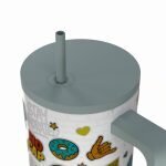 Estia Save Aegean Ανακυκλώσιμο Handled Tumbler Θερμός Ανοξείδωτο BPA Free 900ml URBAN VIBES με Καλαμάκι και Λαβή - Image 3