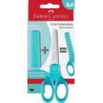 FABER CASTELL ψαλίδι σχολικό με θήκη προστασίας, διάφορα χρώματα, τυχαία επιλογή χρώματος181548 - Image 2