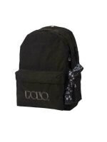 Polo Original Double Scarf Σχολική Τσάντα Πλάτης Γυμνασίου - Λυκείου Black 2024 με Θήκη για Παγούρι 27lt 2024 - Image 3