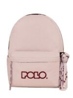 Polo Original Scarf Σχολική Τσάντα Πλάτης Δημοτικού Ροζ με Θήκη για Παγούρι 20lt - Image 3