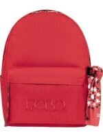 Polo Original Scarf Σχολική Τσάντα Πλάτης Γυμνασίου - Λυκείου Κόκκινη με Θήκη για Παγούρι 20lt - Image 3