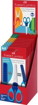 FABER CASTELL ψαλίδι σχολικό με θήκη προστασίας, διάφορα χρώματα, τυχαία επιλογή χρώματος181548