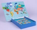Apli Kids Μαγνητικό Παιχνίδι Κατασκευών World Map για Παιδιά 3+ Ετών - Image 3