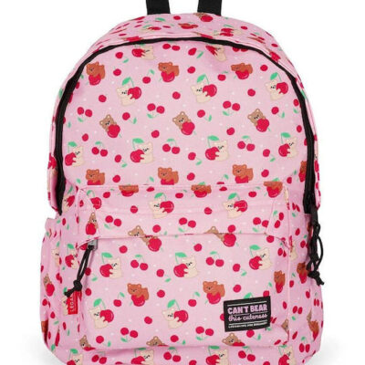 Legami Milano Teddy Bear Cherry Σχολική Τσάντα Πλάτης Δημοτικού με Θήκη για Παγούρι Μπορντό 24lt 35 x 20 x 45εκ BPK0021 2026