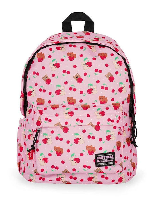 Legami Milano Teddy Bear Cherry Σχολική Τσάντα Πλάτης Δημοτικού με Θήκη για Παγούρι Μπορντό 24lt 35 x 20 x 45εκ BPK0021 2026