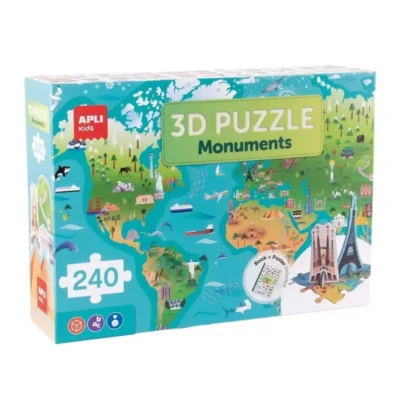 Παζλ Apli «Μνημεία του Κόσμου» 3D, 240 κομμάτια